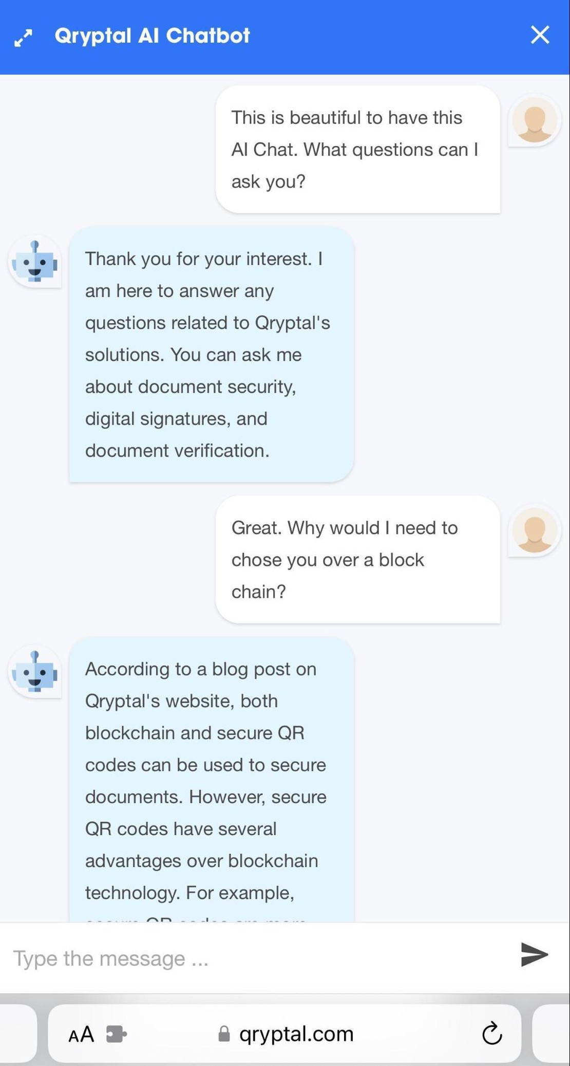 Introducing Qryptal's QBot: Your 24x7 Guide to Document Security