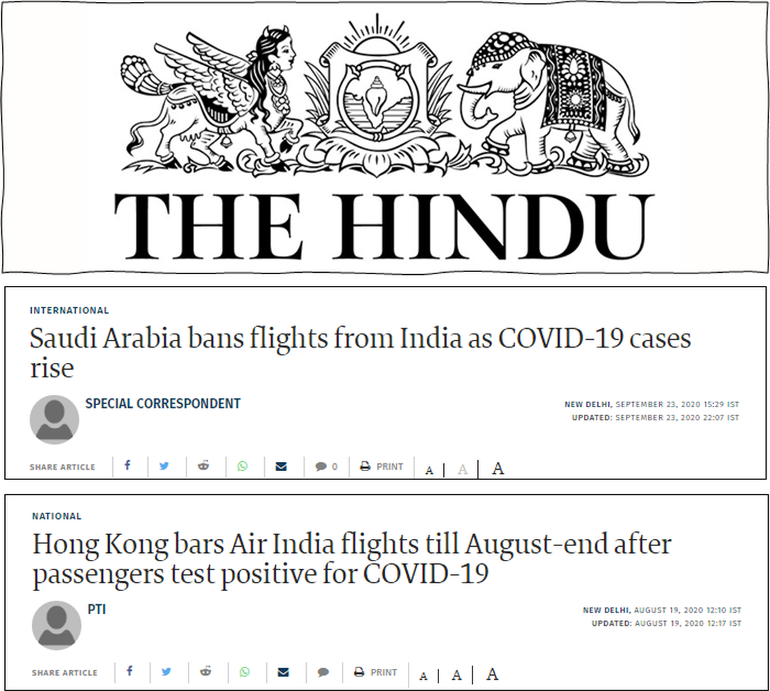 Why did national carriers of some countries get blacklisted during COVID-19?